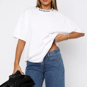 Just Be Free Oversized Tee White