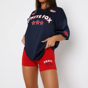 Just Get Along Oversized Jersey Navy