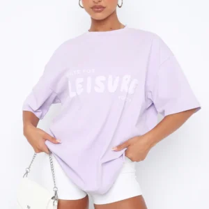 Leisure Series Oversized Tee Lavender