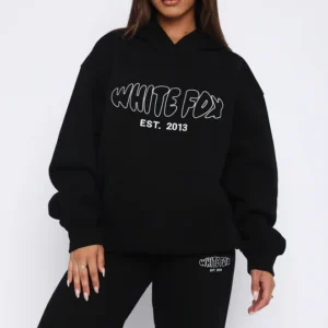 Missed Flights Oversized Hoodie Black