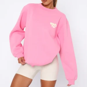 You Always Right Oversized Sweater Pink